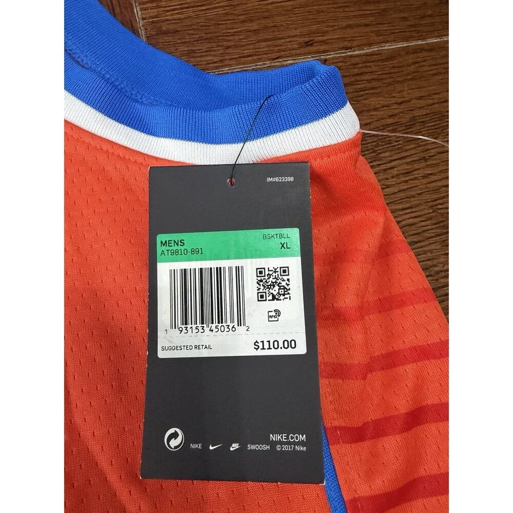 Nike Steven Adams Oklahoma City OKC Thunder LOVES Swingman Jersey Mens XL 52 NWT